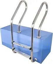 Swimming Pool Ladder,3 Step Pool Pedal Ladder,Stainless Steel Step Handrail,Load-Bearing 220ibs,Pool Steps for In-Ground Swimming Pools(2 Step)