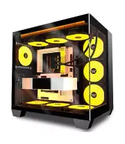 KEDIERS PC CASE ATX 6 PWM ARGB Fans Pre-Installed, Mid-Tower Gaming PC Case, ...