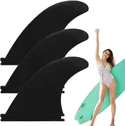 Generic Paddle Board Fin, Fiberglass Nylon Surf Fins Replacement, Multifunctional Surfing Supplies, Decorative Paddleboard Accessories for Surfboard, Fun Board