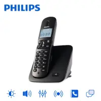 在飛比找momo購物網優惠-【Philips 飛利浦】多功能來電顯示2.4GHz數位無線
