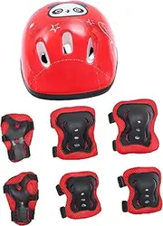 Kisangel 1 Set Balance Bike Protective Gear Kids Skateboard Helmet Wrist Guards for Roller Skating Kids Scooter Helmet Guard Skating Protective Gear Protective Helmet Scooter Set Foam