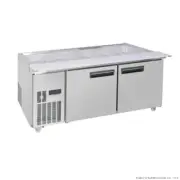 Two Door Cold Bench Salad 5x1/1 GN Pans PG180FA-XB Thermaster Display Serving