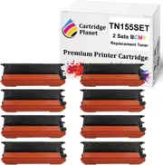 2 Sets BCMY Compatible Toner Cartridge for Brother TN-155 TN155BK TN155C TN155M TN155Y (5,000/4,000 (B/CMY) pages) for DCP9040CN DCP9042CDN HL4040CN HL4050CDN MFC9440CN MFC9450CDN MFC9840CDW