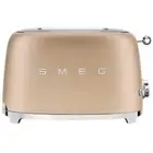 NEW Smeg 50's Style Toaster Matte Champagne 2 Slice Toaster - FREE SHIPPING