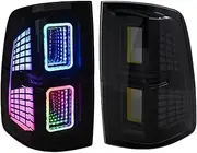 RGB Taillight Compatible For Dodge RAM 1500 2009-2018 RAM1500 2500 2013-2018 Car Start Up Animation Sequential Turn Signal