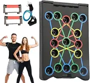 Pushup Machine, Folding Press Pushup Board, Portable Ab Core Trainer Strength Training Multifunctional Exercise Board for Body Muscle Shoulders Chest Back Exercises