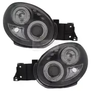 Subaru Impreza Bug Eye 2000-2003 Black Halo Projecter Angel Eye Headlights