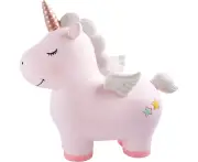 Lovely Rainbow Unicorn Piggy Bank, Resin Unicorn Piggy Bank Toy, Money Boxes for Kids, Piggy Banks, Birthday Gifts for Kids