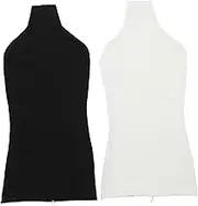 Zerodeko Mannequin Torso Cover Reusable Mannequin Upper Body Overlay Cotton Fabric Prop for Fashion Display