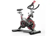Fitness Spin Bike Exercise-Stationary Indoor Cycling Bike LED Display Workout Adjustable Flywheel Cycling Silent Belt Drive-100kg/220lbs Weight Capacity