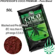Professor's 50L Hydroponic Pure Premium COCO Coir Peat Plant Soil Media MelMetro