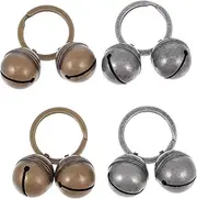GANAZONO 4sets Pet Collar Bell Pendant Collar Charms Key Chains Sound for Pet Tracking and Cats Sweet and Adorable Accessories