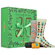 SOCKSHOP 25 Day Christmas Bamboo Sock Advent Calendar - Couple's