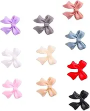 Gogogmee 100pcs Bow Tie Nail Charms Flat Back Cabochons for Nail Art Decoration Versatile Manicure Accessories to and Uniqueness