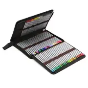 ® Portable Canvas Zippered Colored Pencil Case-Super Large Capacity 72 Slot P...