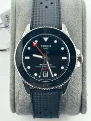 Tissot Seastar 1000 Quartz GMT 40mm Black Dial Watch T120.852.17.051.00 New