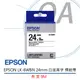 【原廠公司貨】 EPSON LK-6WBN 24mm 白底黑字 標籤帶