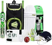 Bullet Lefty Kit Youth Cricket Set Full Set Batting Sports Gears Children Kit Original Sports Set Club Coaching with Ki Bag Size 4 Boys & Girl Age 8-9 Year