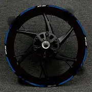 for MT-09 MT09 MT 09 Motorcycle Reflective Wheel Sticker Racing Rim Stripe Tape Decal Waterproof Accessories (Color : Reflective blue29)