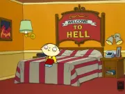 Family Guy Stewie in Hell Crew cel animation production simpsons Futurama Art
