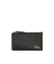 Zipper Coin Purse One size black