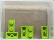 LEGO Parts - Lime Plate 1 x 2 - No 3023 - QTY 5