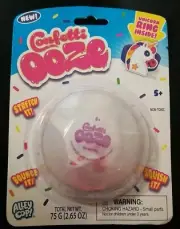 NEW Clear Confetti OOZE Slime Putty & Unicorn Ring Satisfying Birthday Toy Gift