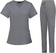 [APLVFFZH] Stylish Scrub Set for Women in Healthcare Industry