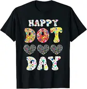 [X.Style] Happy International Dot Day 2022 Polka Dot Kids Toddler Boys ds763 T-Shirt (XL) Black