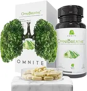 Omnibreathe for Lung Health,Cleanse for Smokers,Turn Lung White Bright,Support Quit Smoking,Mucus Clear,Asthma Relief,All Natural Ingredients from Herbs