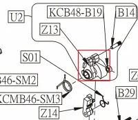 在飛比找Yahoo!奇摩拍賣優惠-台南 武星級 KWC 零件編號 Z13 擊鐵 ( KCB46