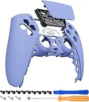 eXtremeRate Light Violet Touchpad Front Shell Compatible with ps5 Controller BDM-010 BDM-020 BDM-030 BDM-040 BDM-050, DIY Replacement Shell Custom Touch Pad Cover Compatible with ps5 Controller