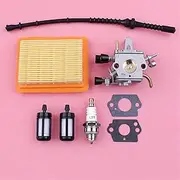 Carburetor Air Fuel Filter Line Hose Kit for Stihl FS120 FS120R FS200 FS200R FS020 FS202 FS250 FS250R FS300 FS350 Trimmer Part