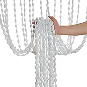 Door Drape Beads | Door Window Drape | Decorative Background Tassel Rope for Dining Bathroom Bedroom Balcony Hotel Kitchen Wardrobe Apartment Nursery Patio Wedding