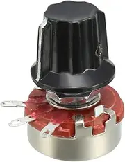uxcell® WH118 220K Ohm Variable Resistors Single Turn Rotary Carbon Film Potentiometer w Knobs