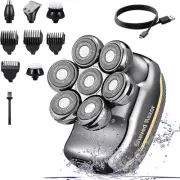 7D Electric Head Shaver,6 in 1 Bald Head Shavers for Men,Cordless Wet/Dry Bal...