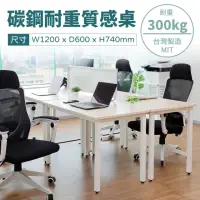 在飛比找momo購物網優惠-【林製作所】120x60cm碳鋼耐重質感桌(台灣製造 書桌 