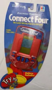 Vintage Connect Four Electronic Hand-Held Game Milton Bradley New Sealed 2002
