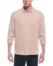 AllSaints Laguna Linen-Blend Relaxed Fit Shirt