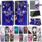 Cat Butterfly Rose Wallet Phone Case For Samsung A23 A32 A42 A53 A73 A52 A33
