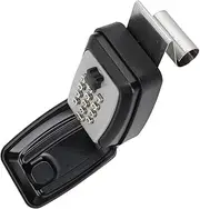 Cryfokt Heavy Duty Push Button Key Lock Box Capacity for Car, Combination Window and Wall Lock Box with Keypad Unlock System for Turo Getaround Multiple Scenarios, 4 x 2.47 x 1.23 inches