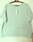 BNWT $168 EILEEN FISHER Organic Cotton Lofty Gauze CALYPSO Top 1X
