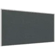 Stilford Screen 1500 W x 900 H mm White Frame Grey Fabric