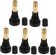 ULTECHNOVO Tire Valve Stem Extensions for Cars Light Trucks 5pcs Universal Flexible Tire Valves Snap in Design