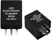 SCREAMFOX 4-Pin EP29 EP29N Electronic LED Flasher Relay Fix For LED Turn Signal Bulbs Hyper Flash Fix