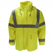 267AJ Dura Arc II Series PVC/Nomex ANSI Class 3 Arc Flash Jacket , L, Y