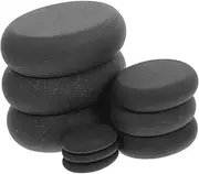 HEATSHAKING 9pcs Hot Stone Massage Set Essential Basalt Stones for Relaxation Quick Heating for for Neck Back Massage