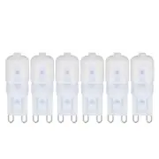 6Pcs G9 LED Light Bulbs Dimmable 3W Energy Saving 360 Degree Light Light Bulb for Ceiling Lamps and Pendant Lamps