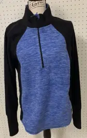 St John's Bay Womens Fleece Quarter-Zip Pullover Sweatshirt ~ M