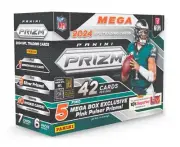 2024 Panini Prizm Football Mega Box 1 Relic 3 Silvers 5 Pink Factory Sealed